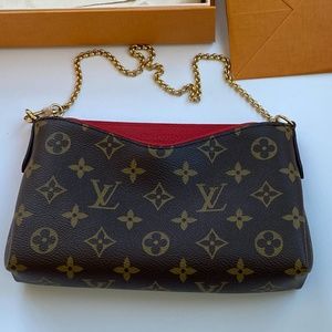 Louis Vuitton Pallas Clutch MNG Cerise Retired
